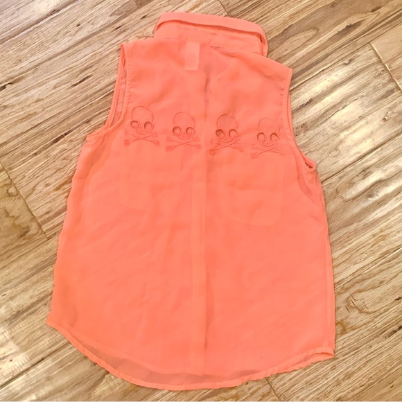 *Bundle Sale* Halloween skull top sz 8 - Picture 2 of 5